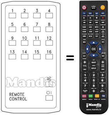 Replacement remote control ULTRASONIC 16