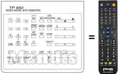 Replacement remote control UNIVERSUM 7260649