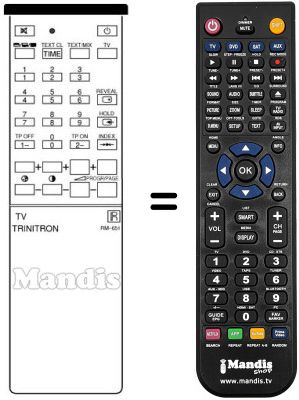 Replacement remote control RM 651