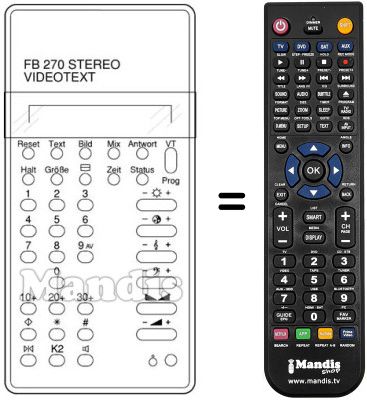 Replacement remote control FB 270