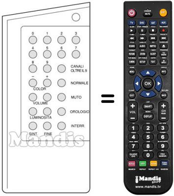 Replacement remote control ULTRASONIC 20 / 40