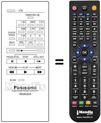 Replacement remote control VEQ 0530 A