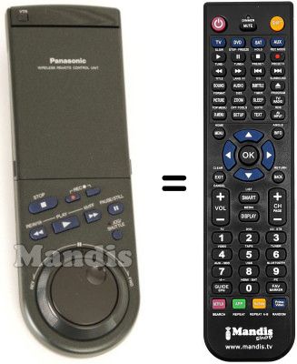 Replacement remote control National NV-FS200