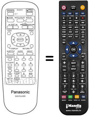 Replacement remote control VEQ 2073