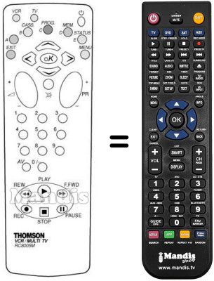 Replacement remote control Arc En Ciel VPH 6950