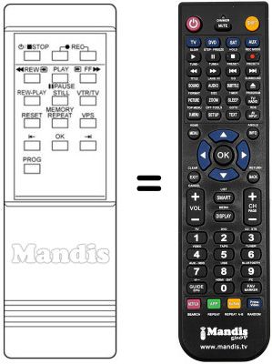 Replacement remote control Oceanic VR 7320