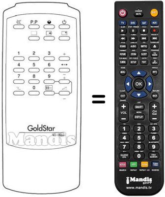 Replacement remote control VS 068 Z