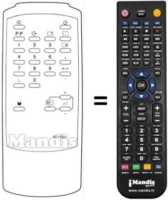 Replacement remote control VS 079 H