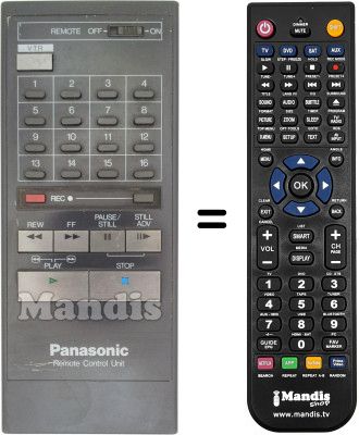 Replacement remote control Panasonic NV-730