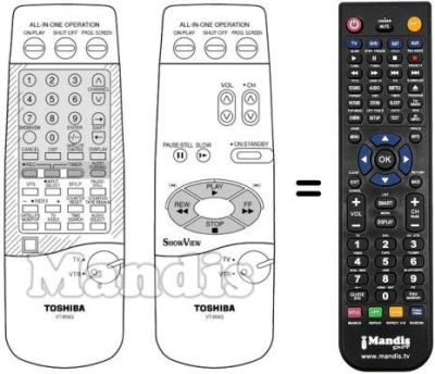 Replacement remote control VT-854 G