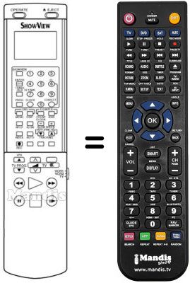 Replacement remote control VT-RM 234 E
