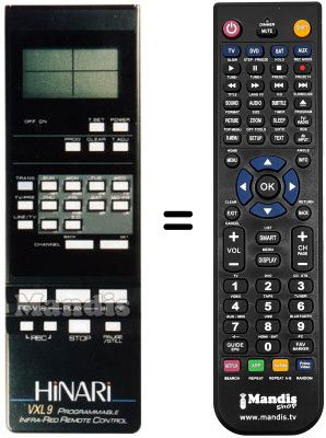 Replacement remote control VXL 9