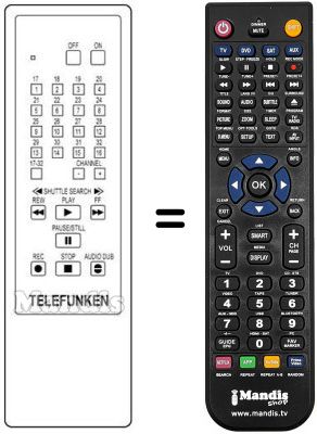 Replacement remote control VZ 907