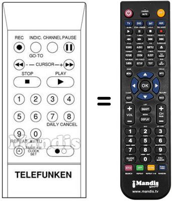 Replacement remote control VZ 984