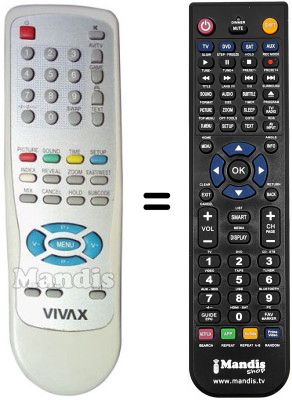 Replacement remote control YKF-79PC-125