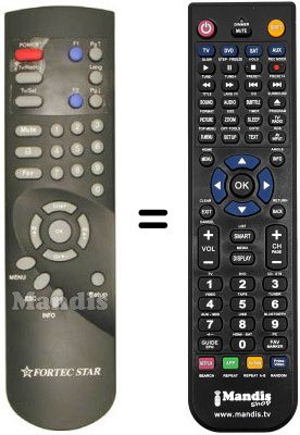 Replacement remote control Fortec Star FSCI 9800