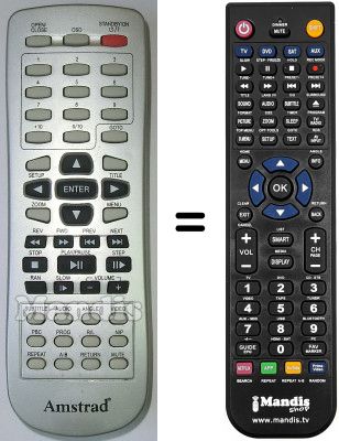 Replacement remote control Amstrad D 410