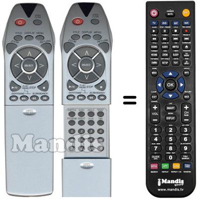 Replacement remote control Manhattan MT 2510 S