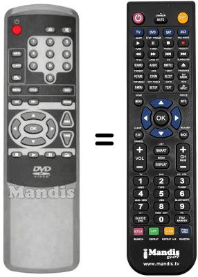 Replacement remote control Bluesky DV 800