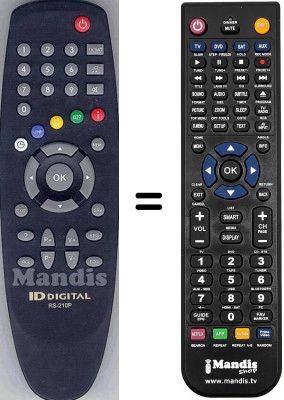 Replacement remote control ID Digital CI 20 E