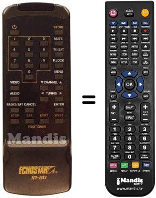Replacement remote control Legend SR 80 PLUS
