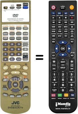 Replacement remote control JVC XV 2EU