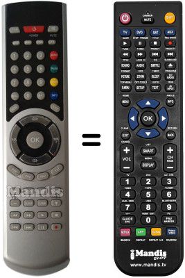 Replacement remote control PINACLE IP 9000 HD