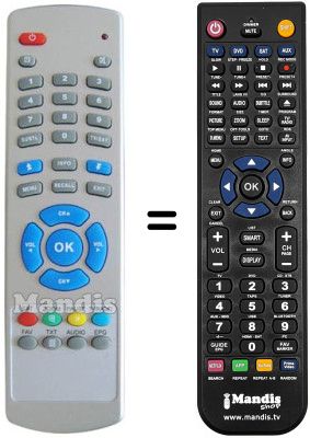 Replacement remote control Smart TITANIUM