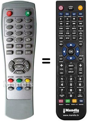 Replacement remote control Shinelco DTD 112