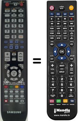 Replacement remote control Samsung DVD SH-897
