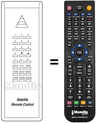 Replacement remote control Pace SS 6000