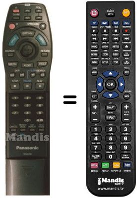 Replacement remote control Panasonic DVD A 360