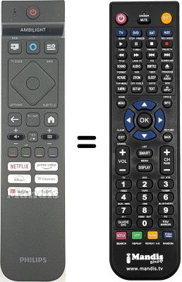 Replacement remote control Philips 996592500092