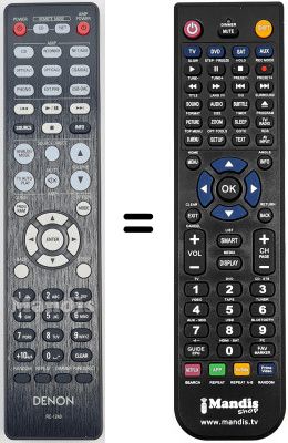 Replacement remote control RC1249