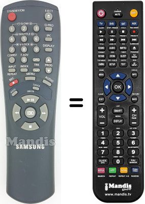 Replacement remote control Samsung SV435XV Replacement remote control Samsung SV435XV