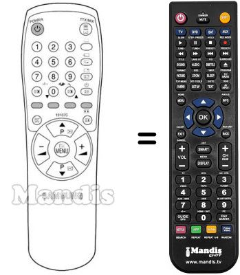 Replacement remote control Samsung CB20S20BT Replacement remote control Samsung CB20S20BT