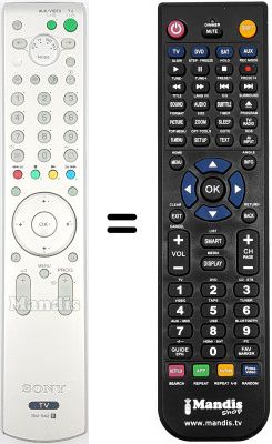 Replacement remote control Sony KV-32XL90E