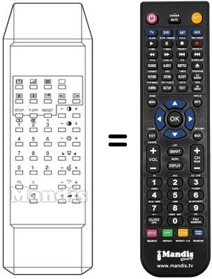 Replacement remote control Gorenje SE19030