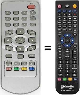 Replacement remote control REMCON586