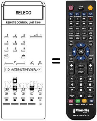 Replacement remote control REMCON902 Replacement remote control REMCON902