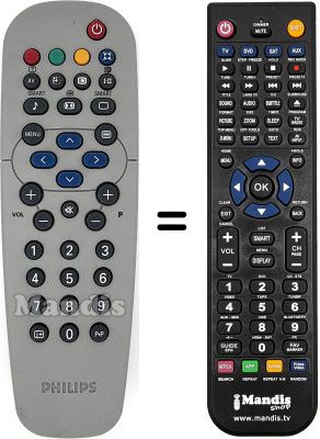 Replacement remote control Philips 20PF4110 / 01