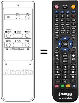 Replacement remote control REMCON260