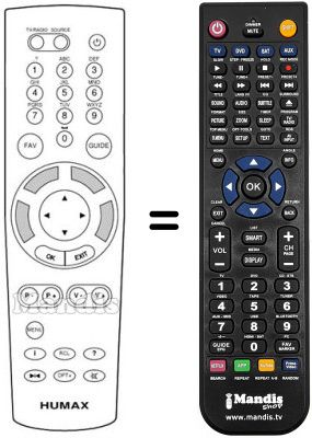 Replacement remote control REMCON1023