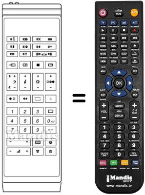 Replacement remote control Akai CT2599
