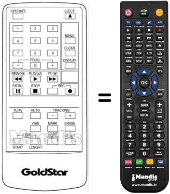 Replacement remote control LG 597-062F