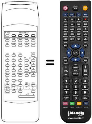 Replacement remote control Beko 61J187