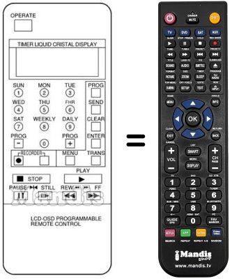 Replacement remote control REMCON384