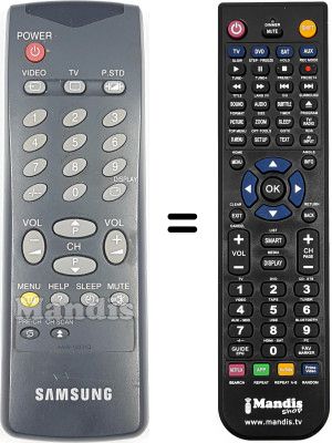 Replacement remote control Blaupunkt AA59-10031Q