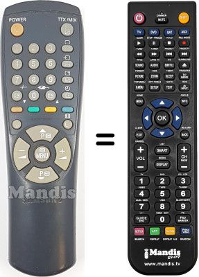 Replacement remote control Blaupunkt AA59-10107C