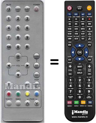 Replacement remote control ADL RJ-2306E